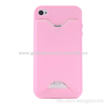 New Smartphone Case with Card Slot for iPhone 4/4s, iPhone 5/5s
